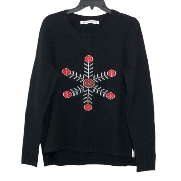 NWT Woolrich Women's Snowflake Motif Mohair Wool Blend Sweater size M - Picture 1 of 10